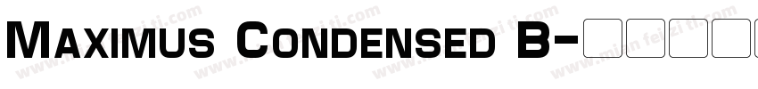 Maximus Condensed B字体转换